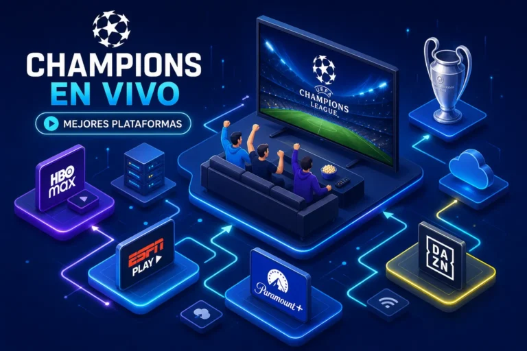 Mejores plataformas para ver la Champions League en vivo