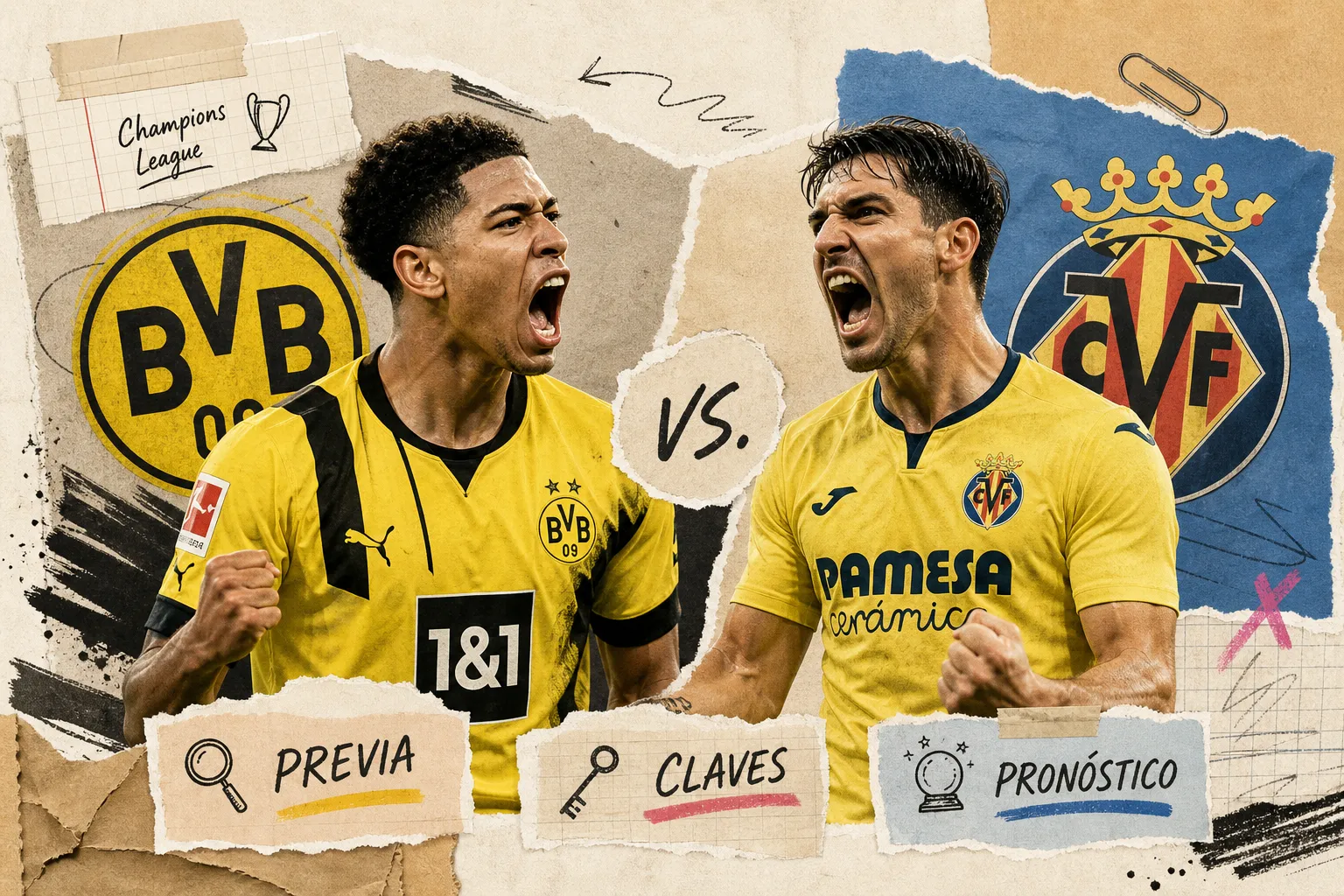 Borussia Dortmund vs Villarreal: Previa, Claves y Pronóstico