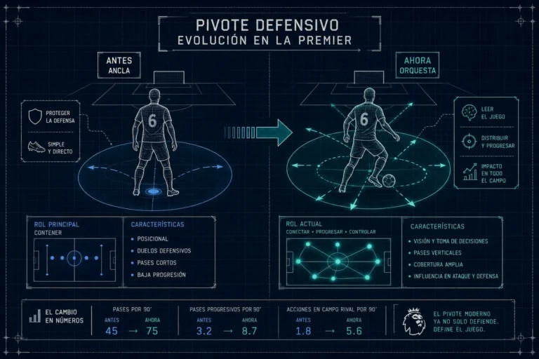 Cómo Ha Cambiado el Pivote Defensivo en la Premier League