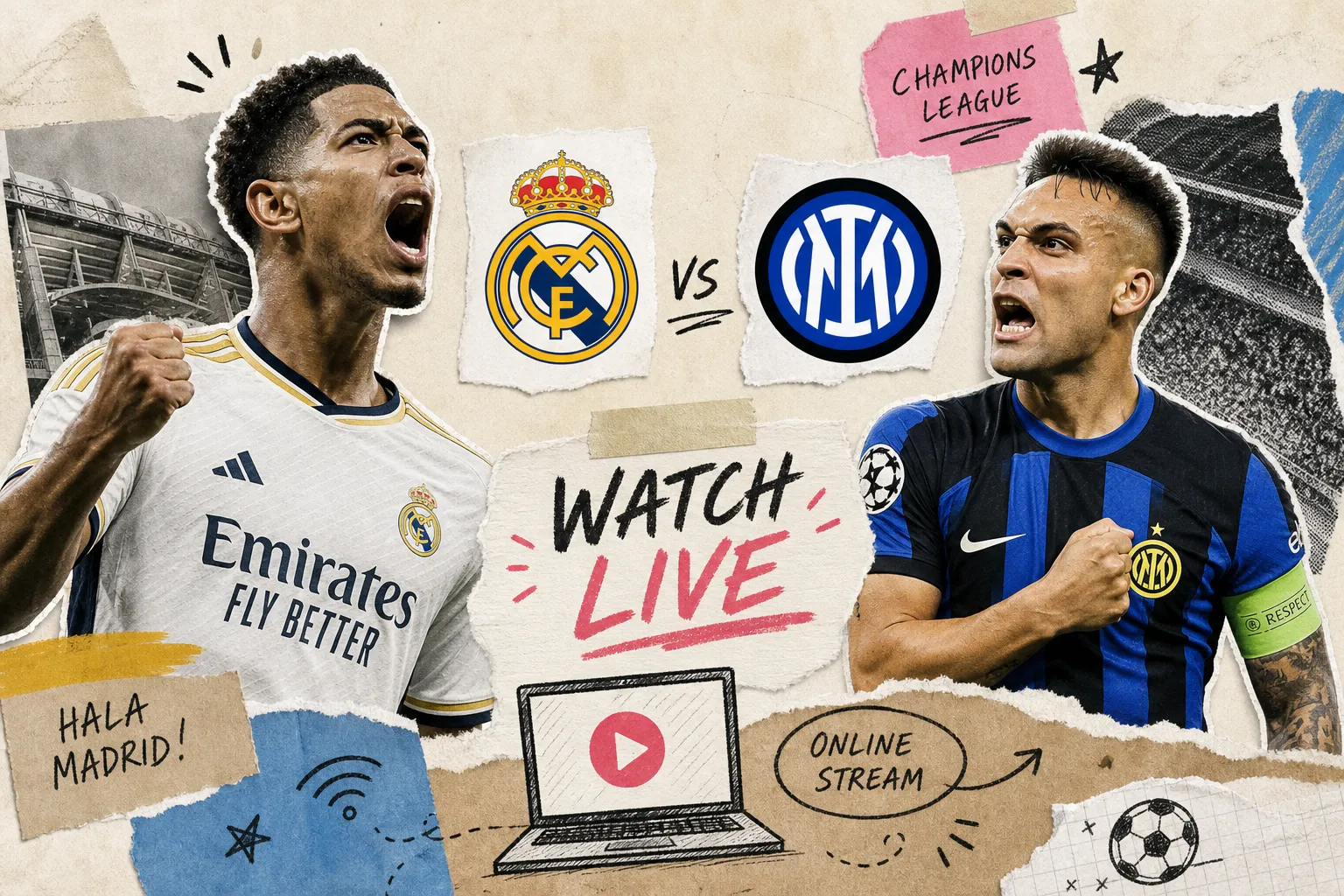 ¿Dónde ver Real Madrid vs Inter en directo online?