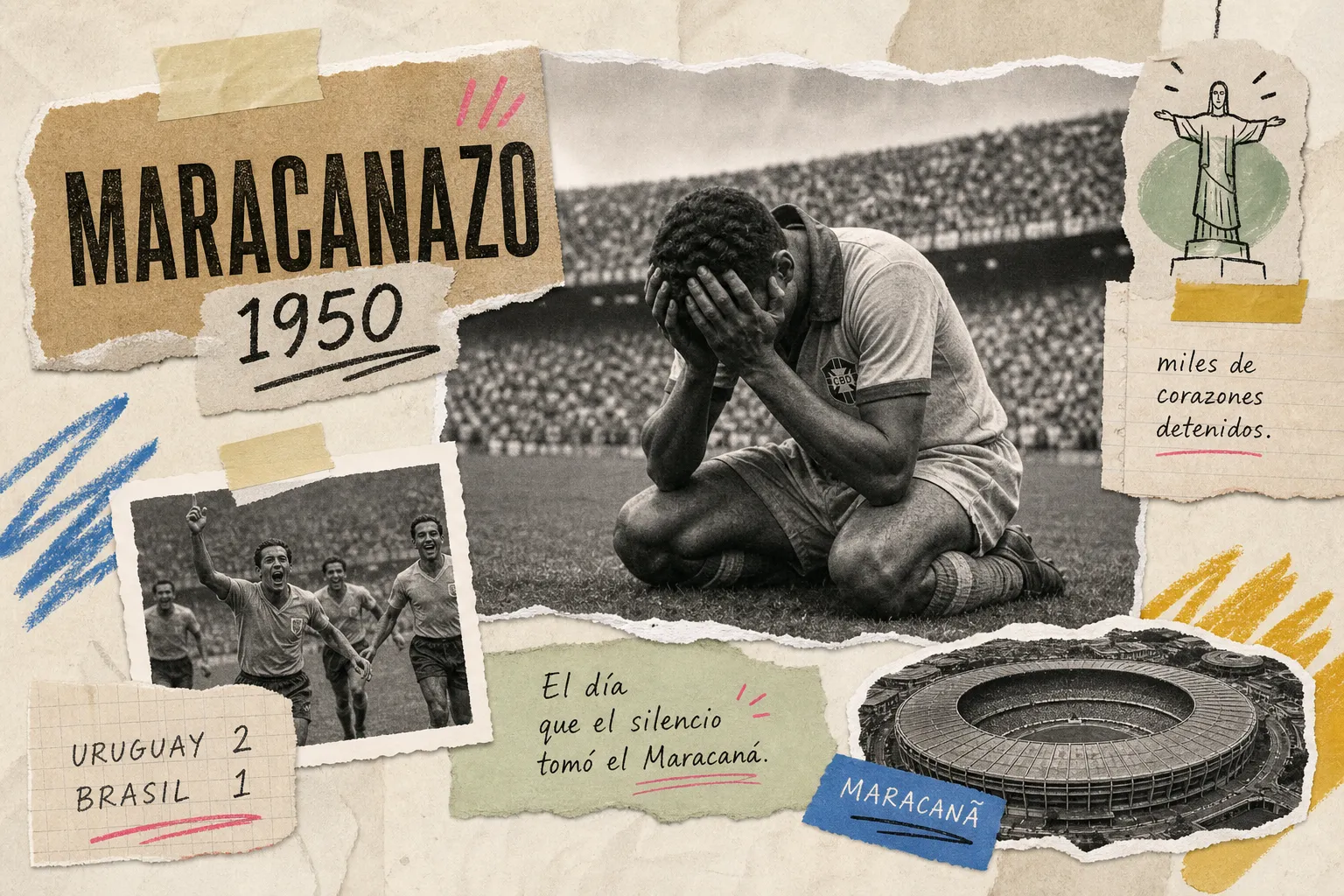 El Maracanazo de 1950: la tarde que paralizó a Brasil